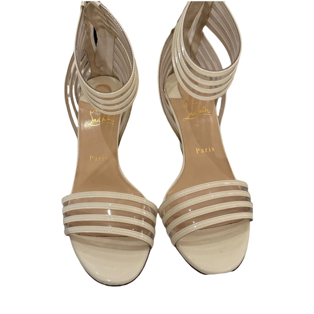 Christian Louboutin Myriadina White Heels size 9.5